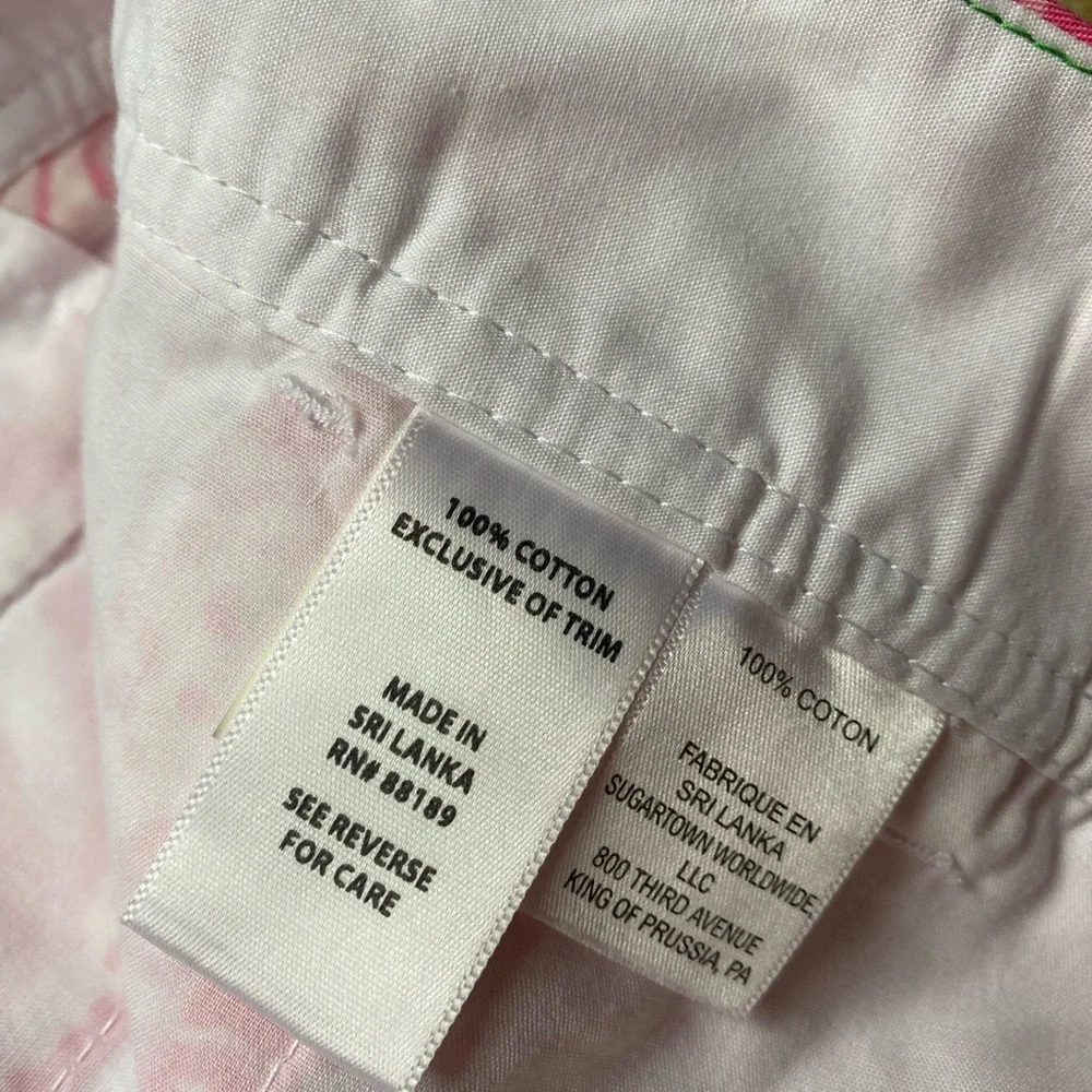 EUC worn once! Lilly Pulitzer White-Get Spotted Pink& White Lion Callahan shorts - Picture 3 of 8
